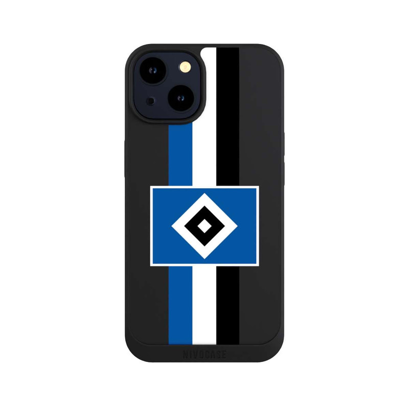 iPhone 14 NIVOpure HSV Streifen - Blau-Weiß-Schwarz - ohne Hintergrund