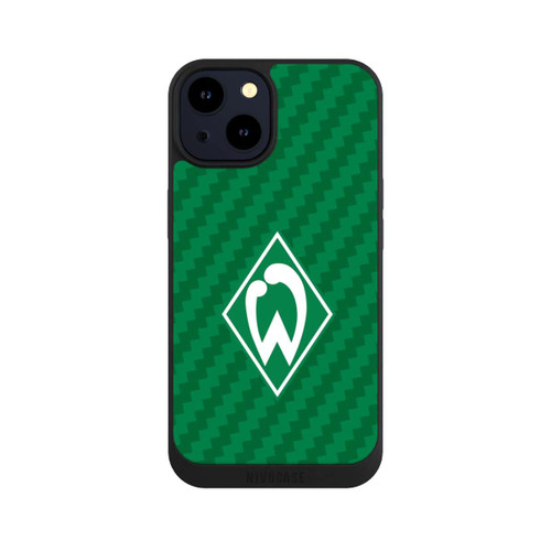Apple iPhone 14 NIVOpure Carbonlook - Werder Bremen