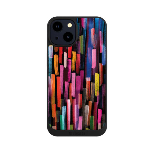 Apple iPhone 14 NIVOpure Colourful Brushstrokes Black