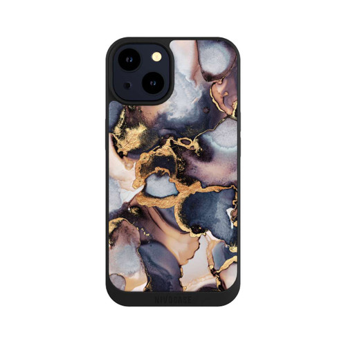 Apple iPhone 14 NIVOpure Verträumte Tinte Grau-Golddruck