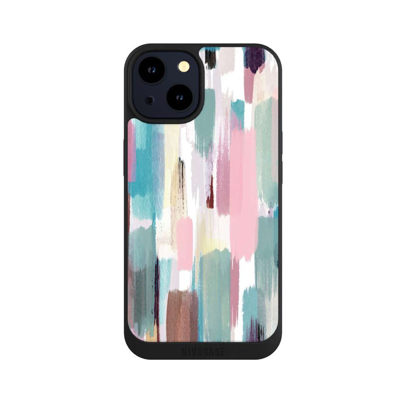 iPhone 14 NIVOpure Abstract Brushstrokes Pastel Shades