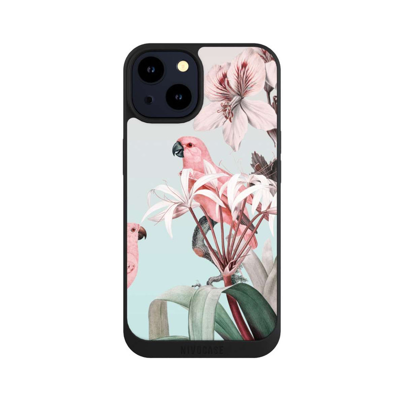 iPhone 14 NIVOpure paradiesische Papageien Pastell