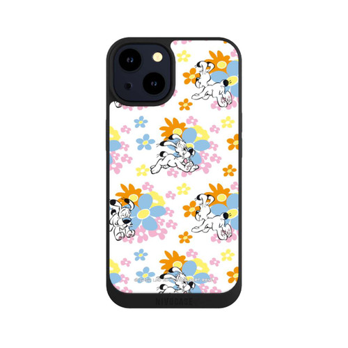 Apple iPhone 14 NIVOpure Idéfix sur fleurs colorées