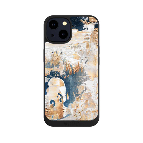 Apple iPhone 14 NIVOpure Abstraktion Blau und Gold