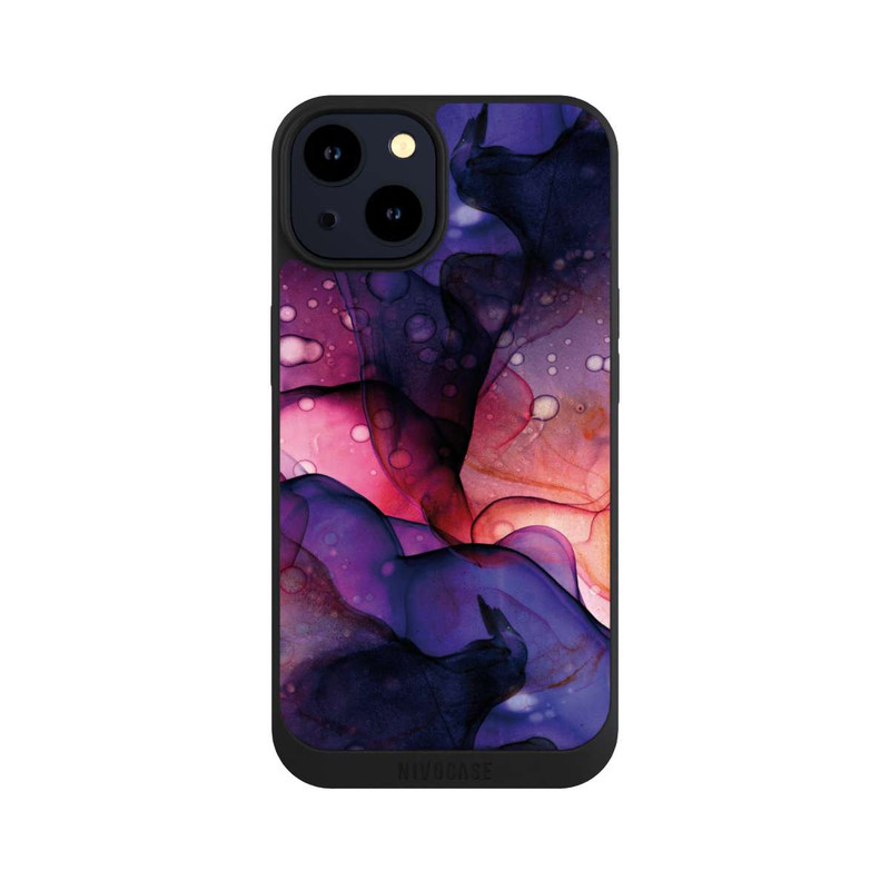 iPhone 14 NIVOpure Liquid Art Purple Pink