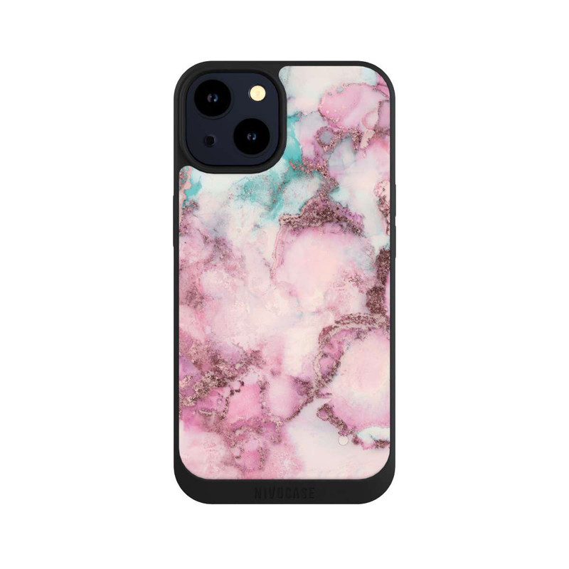 iPhone 14 NIVOpure Encre tourbillonnante rose
