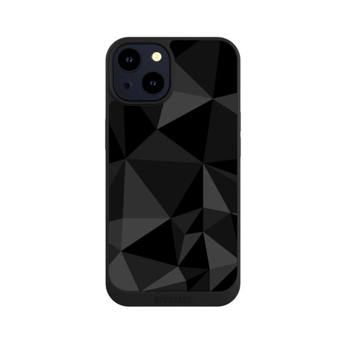 Apple iPhone 14 NIVOpure Polygonmuster schwarz
