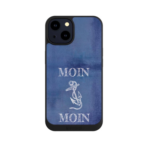 Apple iPhone 14 NIVOpure Moin Anker grunge blau