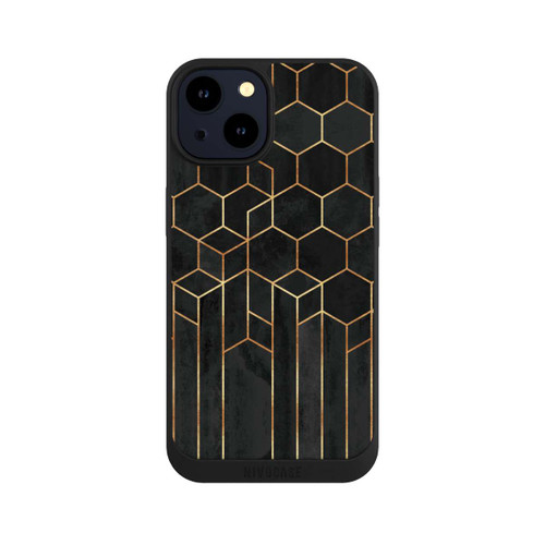 Apple iPhone 14 NIVOpure Schwarze Sechsecke
