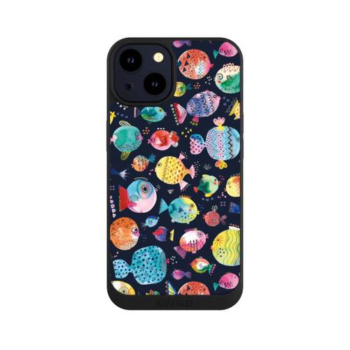 Apple iPhone 14 NIVOpure Beach Puffer Fishes Kids Navy