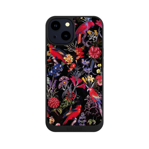 Apple iPhone 14 NIVOpure Dark Flowers and Parrots