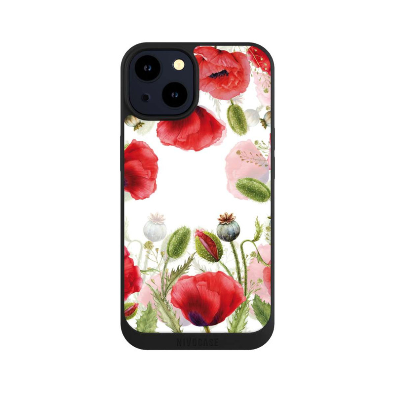 iPhone 14 NIVOpure Rahmen aus Mohnblumen