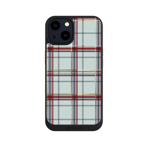 Apple iPhone 14 NIVOpure Tartan Blau