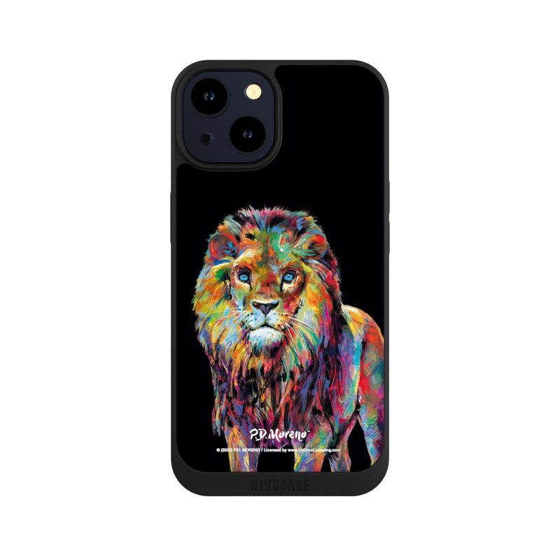 iPhone 14 NIVOpure Löwe Bunte Kunst von P.D. Moreno