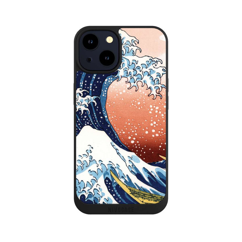 iPhone 14 NIVOpure La Grande Vague de Kanagawa Rouge