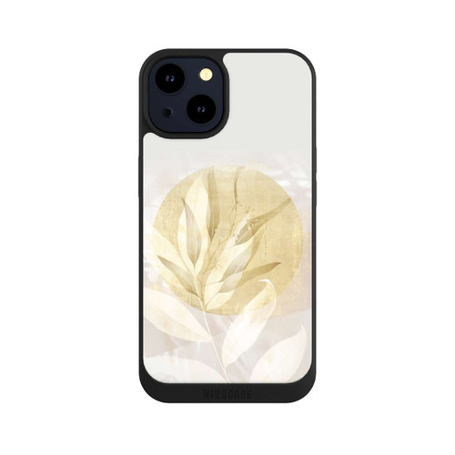 Apple iPhone 14 NIVOpure Boho Gold Blumen Kunst