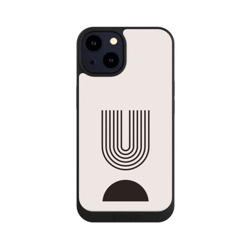 Apple iPhone 14 NIVOpure Moderne Kunst Schwarze Linien