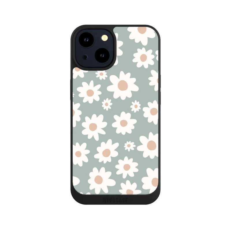 iPhone 14 NIVOpure Marguerites Pattern Vert