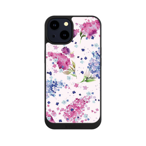 Apple iPhone 14 NIVOpure Floral Hydrangeas Lilac Pink
