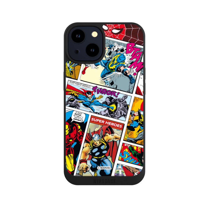 iPhone 14 NIVOpure Marvel Retro Comic Blue