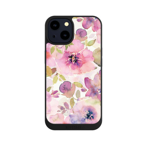 Apple iPhone 14 NIVOpure Tapete mit rosa Blumen