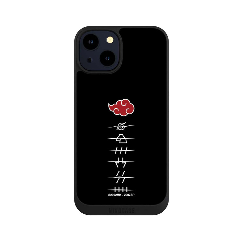 iPhone 14 NIVOpure Symboles des membres de l'Akatsuki noirs