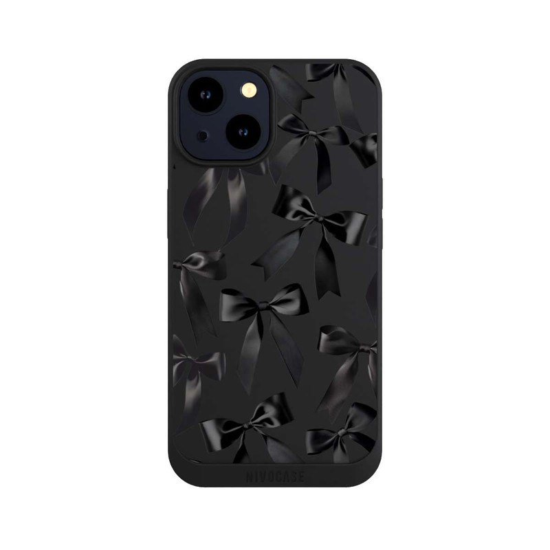 iPhone 14 NIVOpure Noeud en Satin Noir