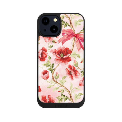 Apple iPhone 14 NIVOpure Poppies Pattern Pink