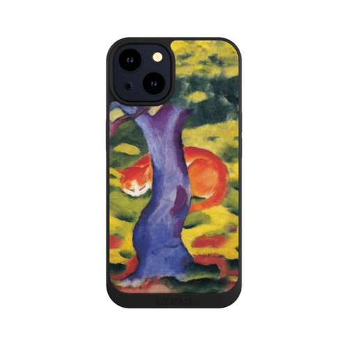 Apple iPhone 14 NIVOpure Cat Behind Tree by Franz Marc