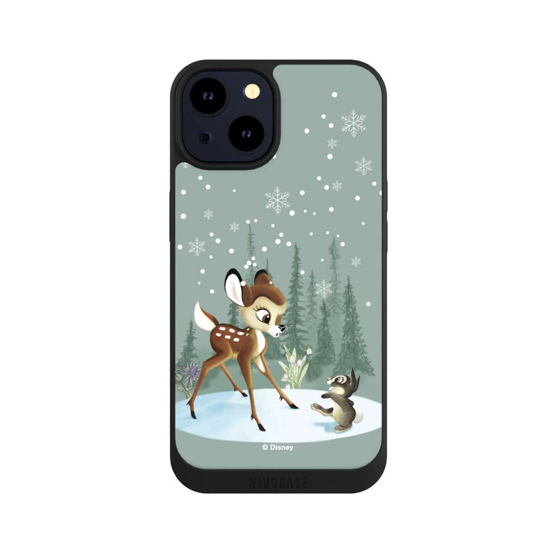 iPhone 14 NIVOpure Bambi et Panpan Monde Hivernal