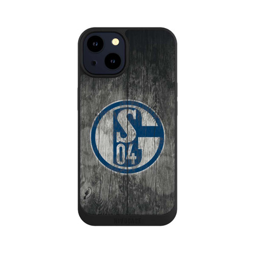 Apple iPhone 14 NIVOpure Schalke 04 Holz Look