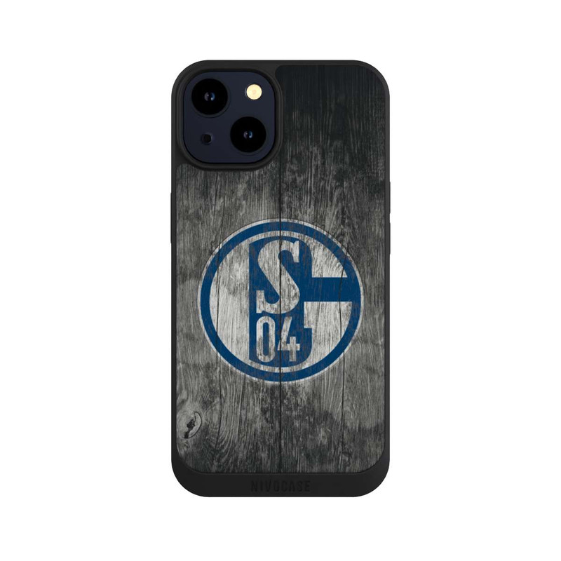 iPhone 14 NIVOpure Schalke 04 Holz Look