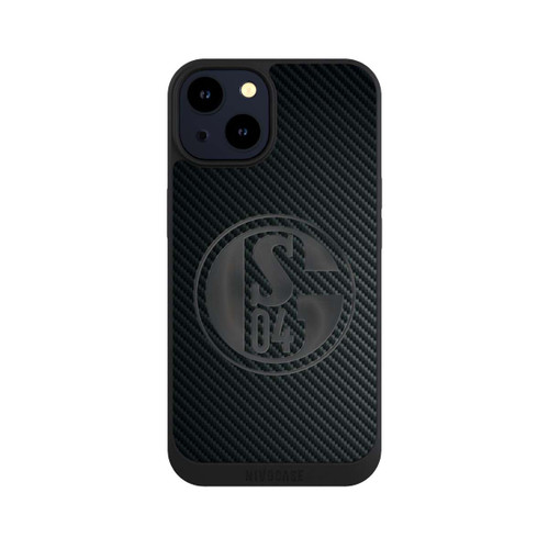 Apple iPhone 14 NIVOpure Schalke 04 Carbon Look