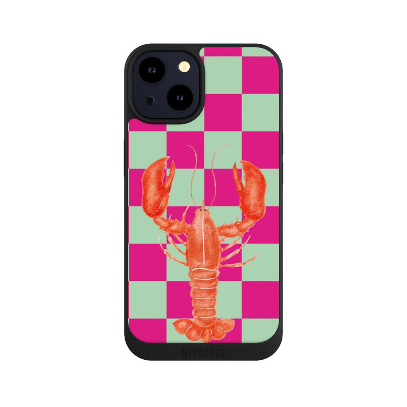 iPhone 14 NIVOpure Pink Checkers Lobster