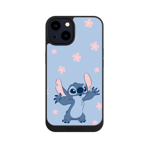 Apple iPhone 14 NIVOpure Stitch Pastel Flowers Blue