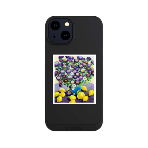Apple iPhone 14 NIVOpure Purple Asters and Lemons by Christopher Ryland