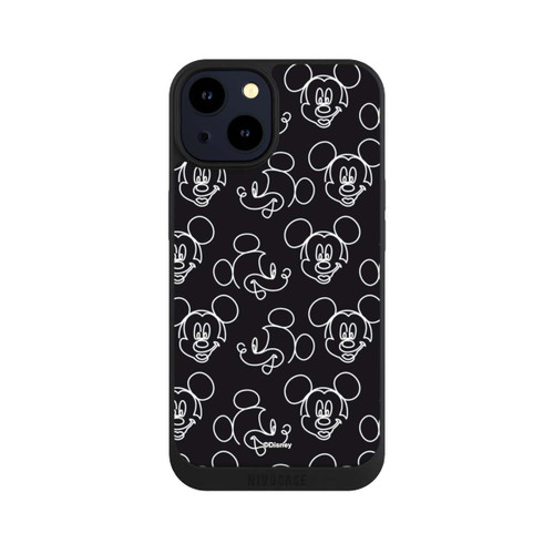 Apple iPhone 14 NIVOpure Disney Mickey Muster Schwarz