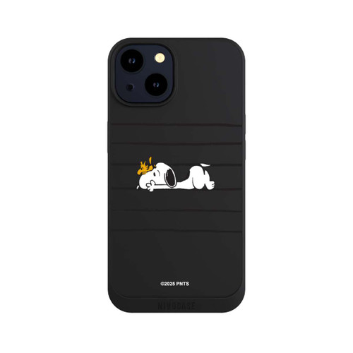 Apple iPhone 14 NIVOpure Snoopy Woodstock Streifen Peanuts Transparent