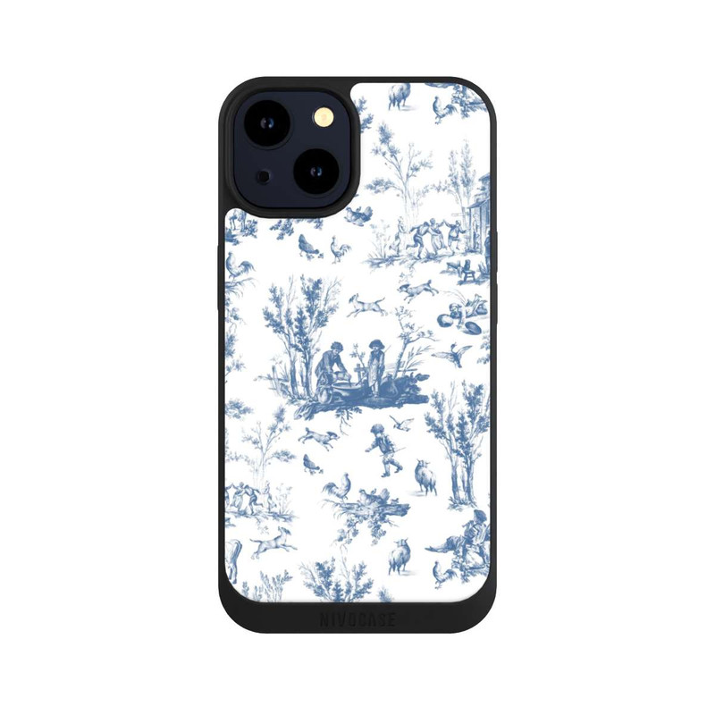 iPhone 14 NIVOpure Blue Landscape Vintage Pattern