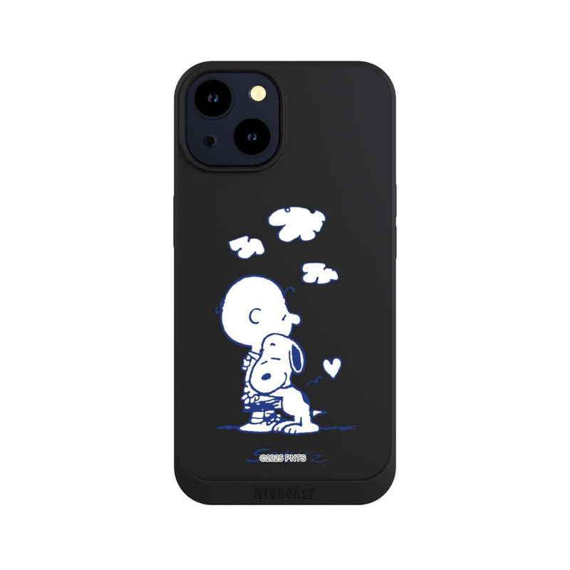 iPhone 14 NIVOpure Peanuts Charlie Brown Snoopy Hug Transparent
