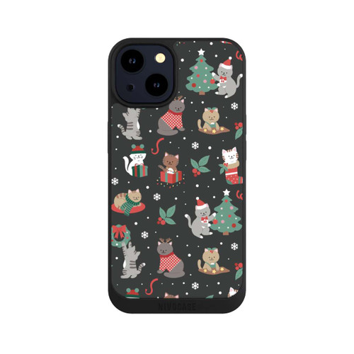 Apple iPhone 14 NIVOpure Weihnachtliche Kätzchen