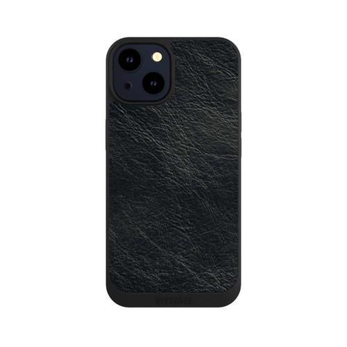 Apple iPhone 14 NIVOpure Schwarzer Lederlook Hintergrund