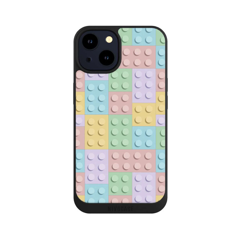 iPhone 14 NIVOpure Colorful Blocks Pattern