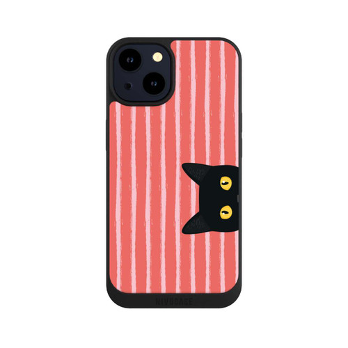 Apple iPhone 14 NIVOpure Schwarze Katze Gestreift Orange