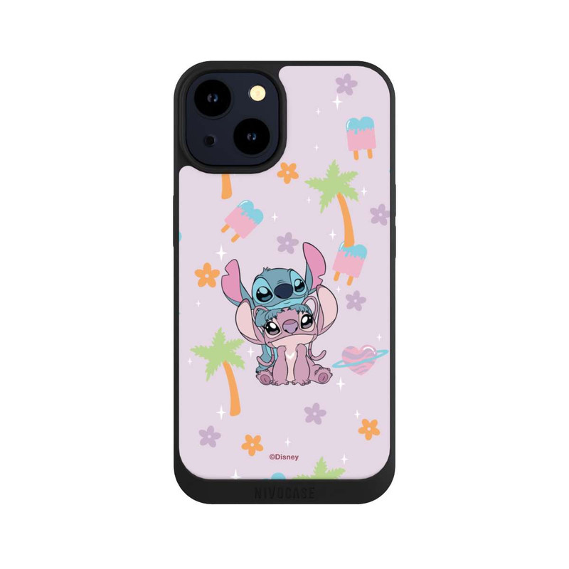 iPhone 14 NIVOpure Stitch and Angel Cute Couple