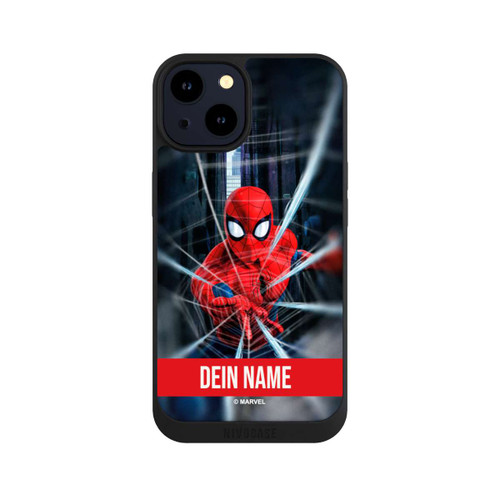 Apple iPhone 14 NIVOpure Spiderman Webs in Action Personalisierbar
