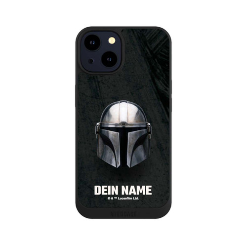 Apple iPhone 14 NIVOpure Star Wars Mandalorian Black Helmet Personalisierbar