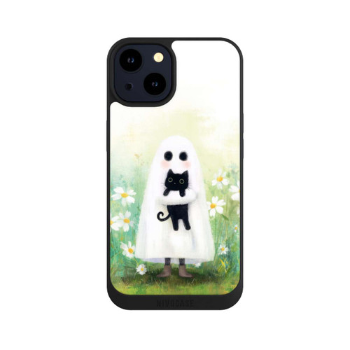 Apple iPhone 14 NIVOpure Geist und Katze Halloween mit KI