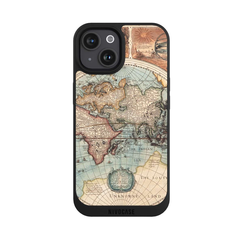 iPhone 15 NIVOpure Vintage Weltkarte