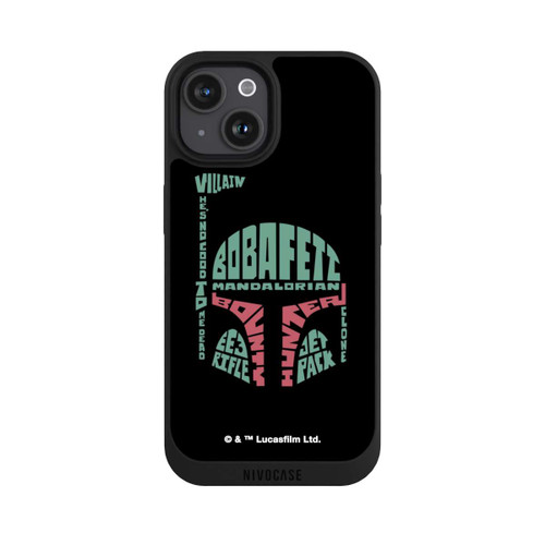 Apple iPhone 15 NIVOpure Boba Fett Typo Grafisch